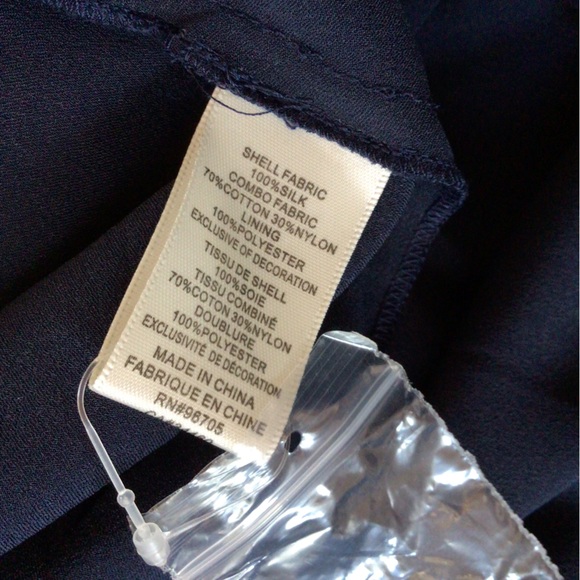 NWT Rebecca Taylor Lace Inset Strapless Gown Navy Blue Silk Maxi Dress - Picture 7 of 10